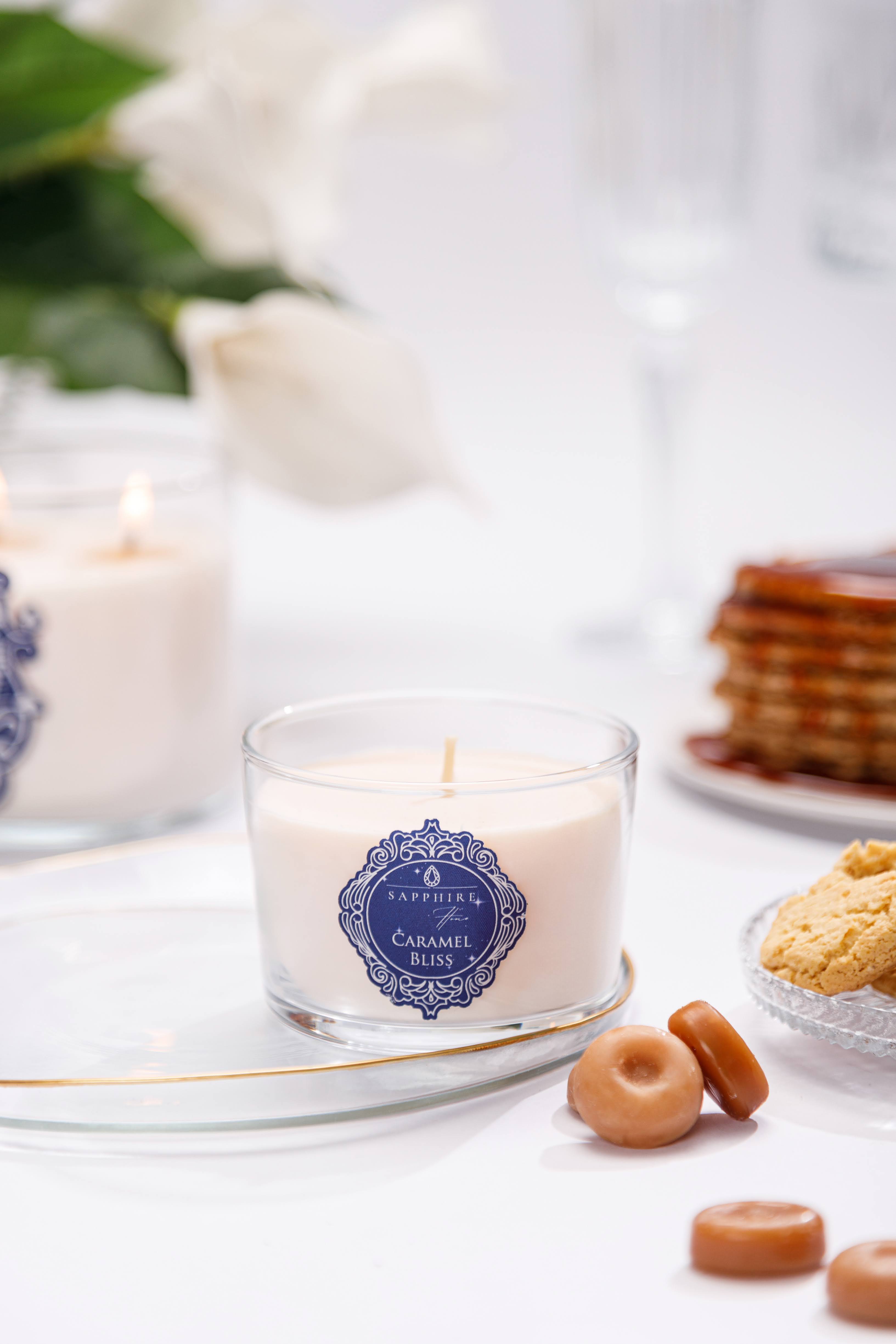 Caramel Bliss Doğal Soya Mum – 220 g